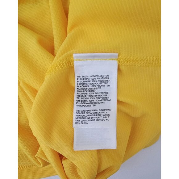 The North Face GO THE DISTANCE Yellow Short-Sleeve VaporWick T-Shirt Sz M - Picture 6 of 7